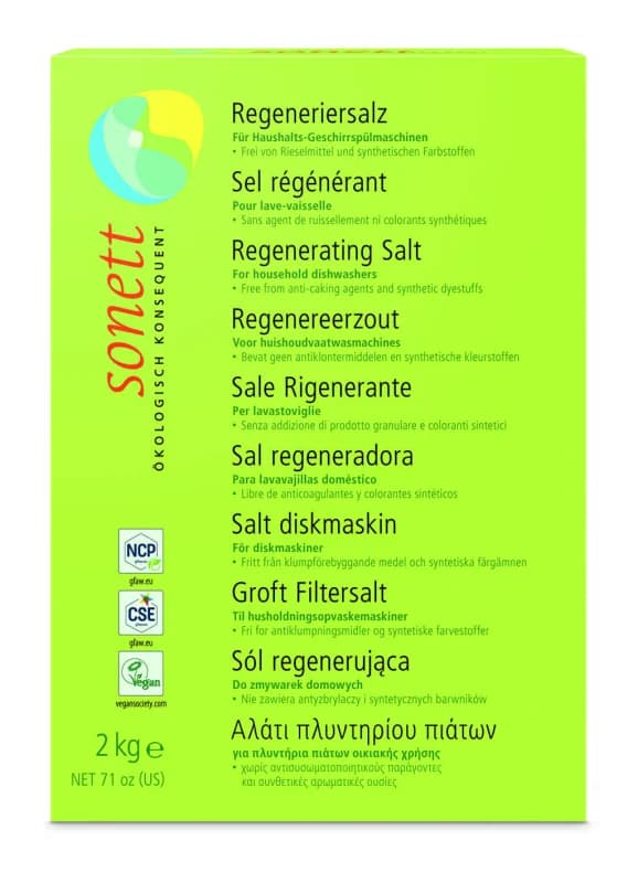 Sare regeneranta pentru masina de spalat vase ecologica 2kg Sonett