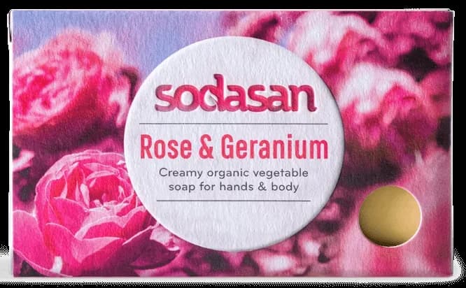 Sapun crema cu trandafir salbatic ecologic 100g Sodasan