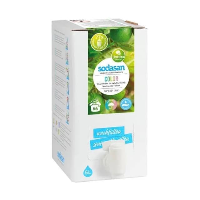 Detergent lichid pentru rufe colorate cu lime ecologic 5l Sodasan