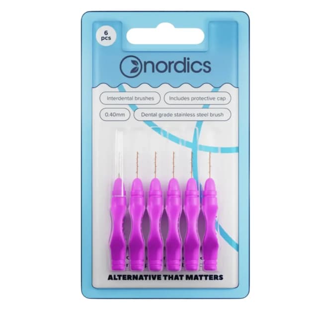 Periute interdentare cu capac protector 6buc Nordics
