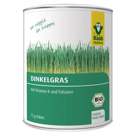 Iarba de grau pudra bio 75g Raab