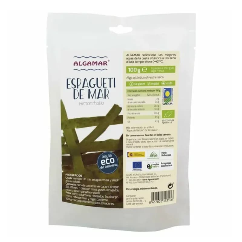 Alge sea spaghetti bio 100g Algamar