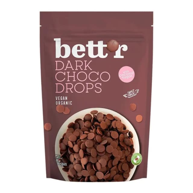 Choco drops dark bio 200g Bettr