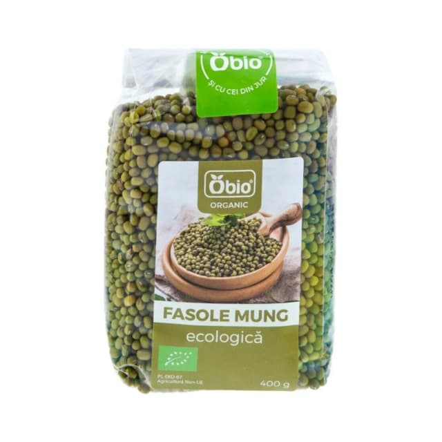 Fasole mung bio 400g Obio