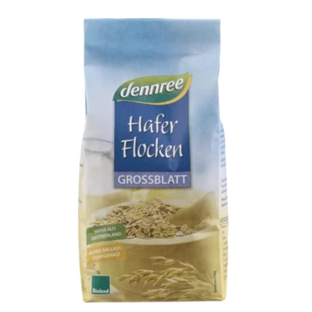 Fulgi de ovaz mari bio 500g Dennree