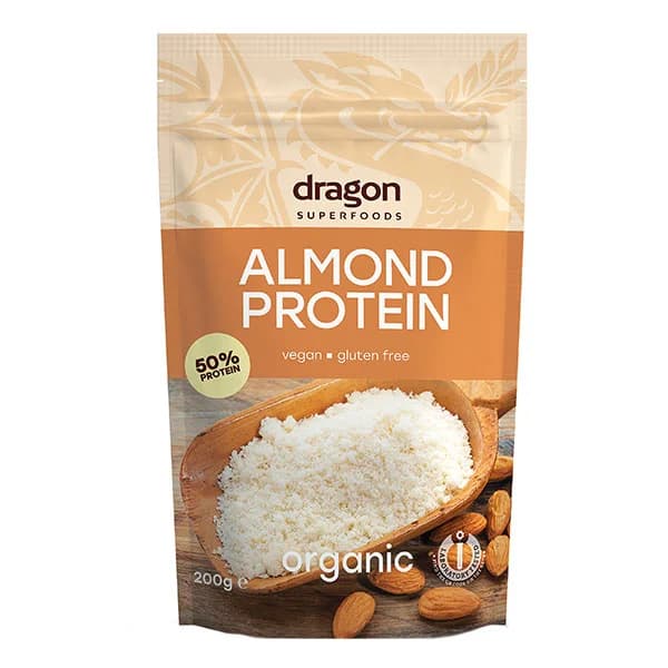 Pudra proteica din migdale bio 200g Dragon Superfoods