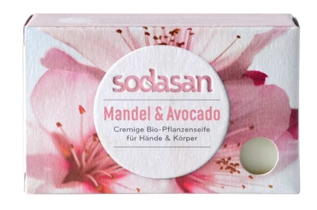 Sapun crema cu migdale si avocado ecologic 100g Sodasan