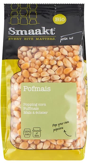 Porumb pentru popcorn bio 400g Smaakt