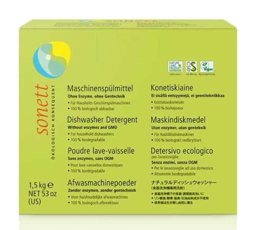 Detergent praf pentru masina de spalat vase  ecologic 1.5kg Sonett