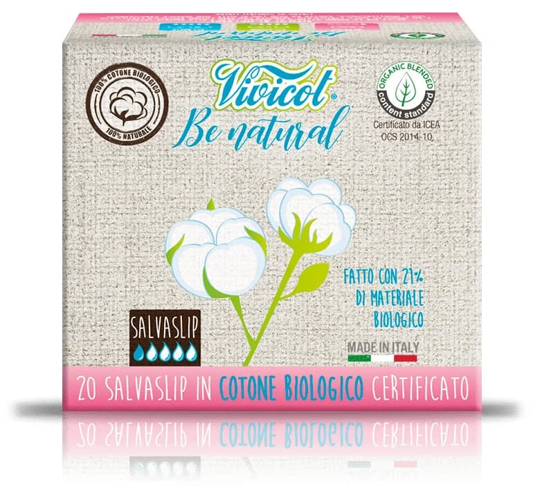 Protej slip din bumbac ecologic 1 picatura 20buc Vivicot