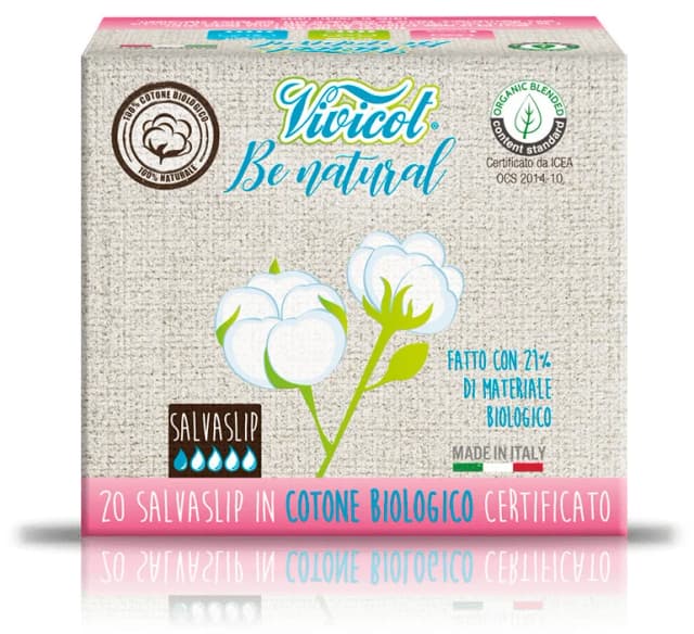 Protej slip din bumbac ecologic 1 picatura 20buc Vivicot