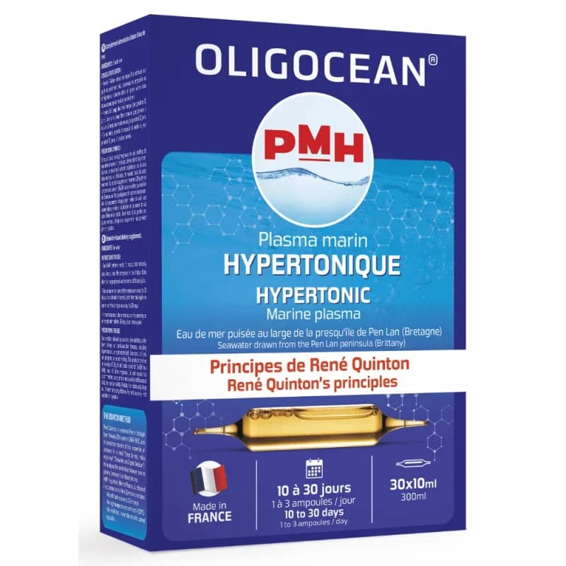 Plasma marina hipertonic Oligocean – metoda quinton 30 fiole x 10ml 300ml Oligocean