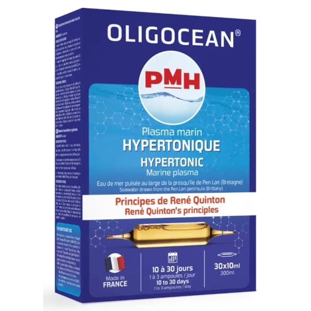 Plasma marina hipertonic Oligocean – metoda quinton 30 fiole x 10ml 300ml Oligocean