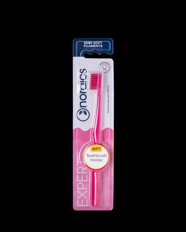 Periuta de dinti Expert 6580 filamente – moale – roz Nordics