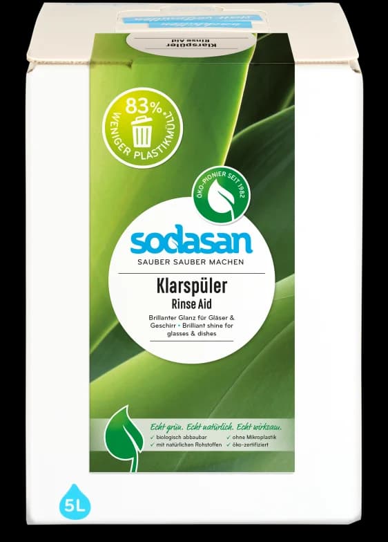 Solutie de clatire pentru masina de spalat vase ecologica 5l Sodasan