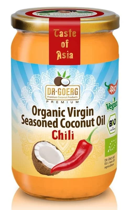 Ulei de cocos cu chilli bio 190ml Dr. Goerg