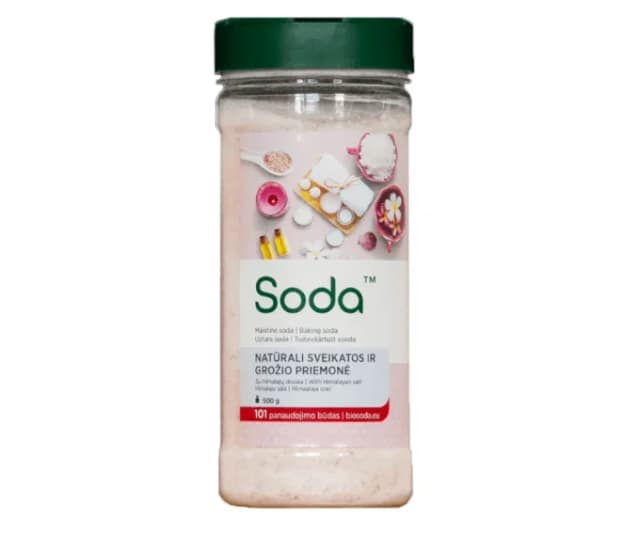 Mix pentru baie cu bicarbonat de sodiu si sare de Himalaya 500g Soda