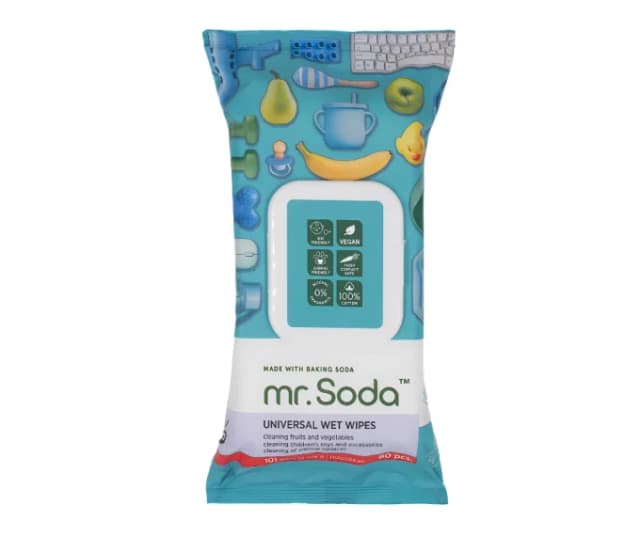 Servetele umede universale cu bicarbonat de sodiu 80 bucati Mr. Soda