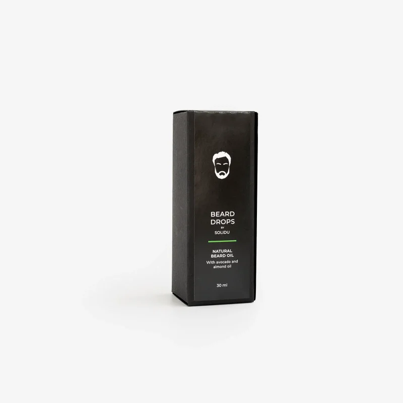 Ulei natural pentru barba cu avocado si ulei de migdale 30ml Solidu