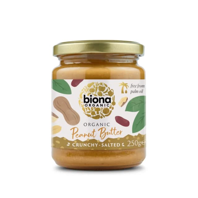 Crema de arahide crunchy bio cu sare 250g Biona