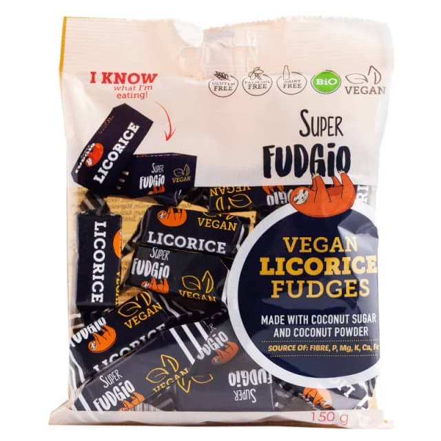 Caramele – aroma lemn dulce bio 150g Super Fudgio