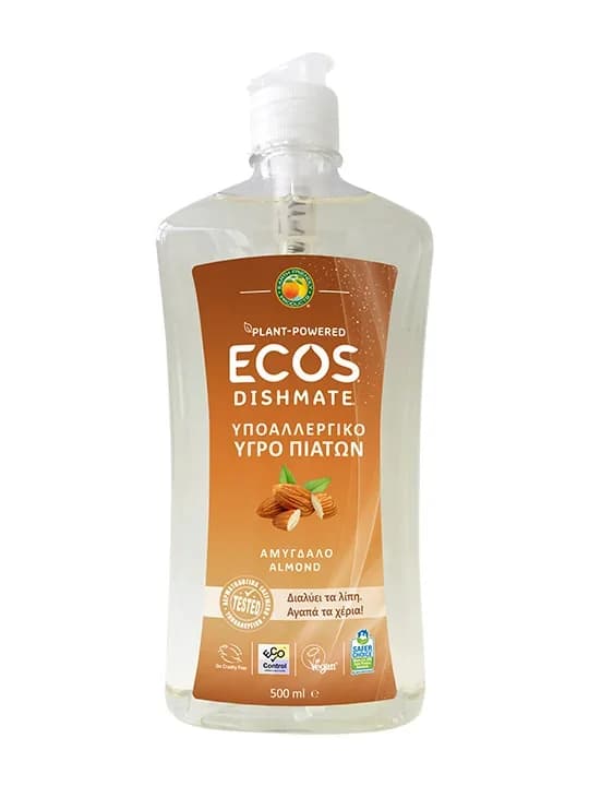 Detergent lichid pentru vase cu migdale 500ml Ecos