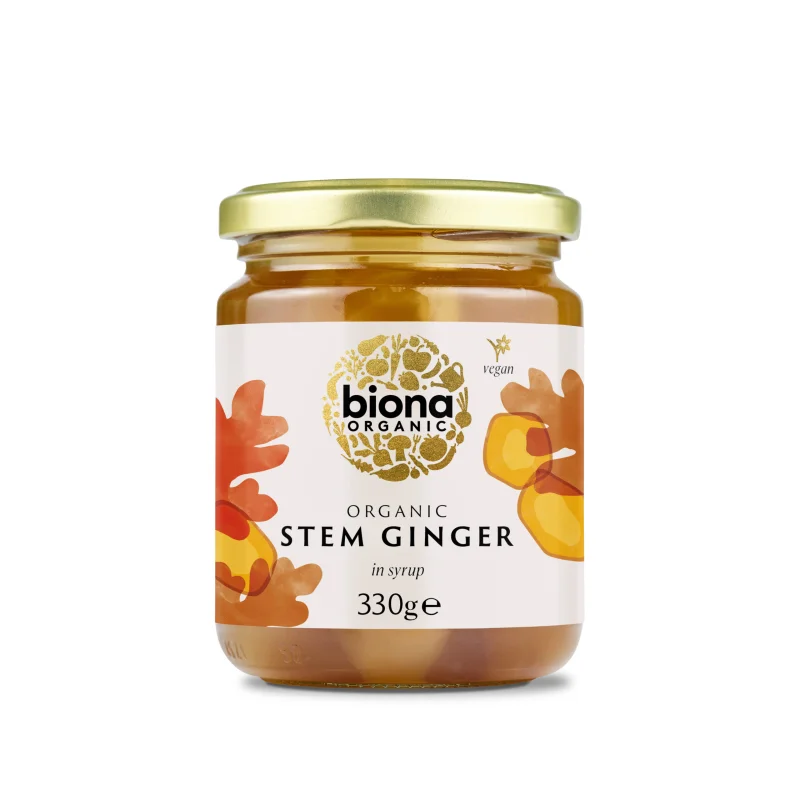 Muguri de ghimbir in sirop bio 330g Biona