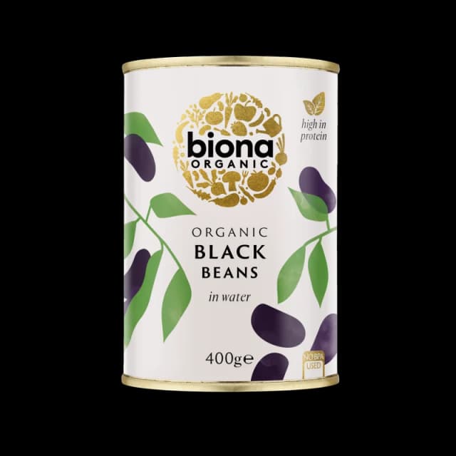 Fasole neagra boabe la conserva bio 400g Biona