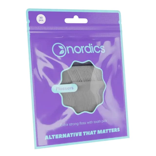 Ata dentara pe suport cu scobitoare 30buc Nordics