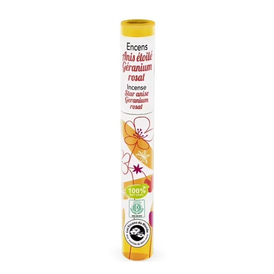 Betisoare parfumate anason stelat si geraniu 30 buc Aromandise
