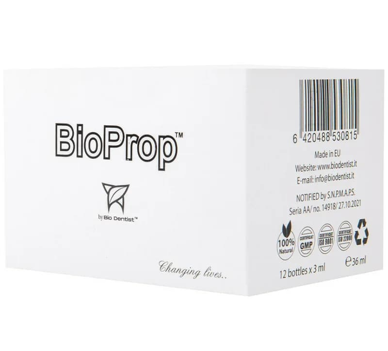 Bio Prop – supliment natural pentru preventie parodontoza si igiena orala 12 doze x 3ml Bio Dentist