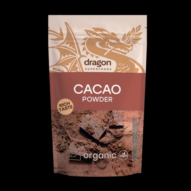 Cacao pudra bio 200g Dragon Superfoods