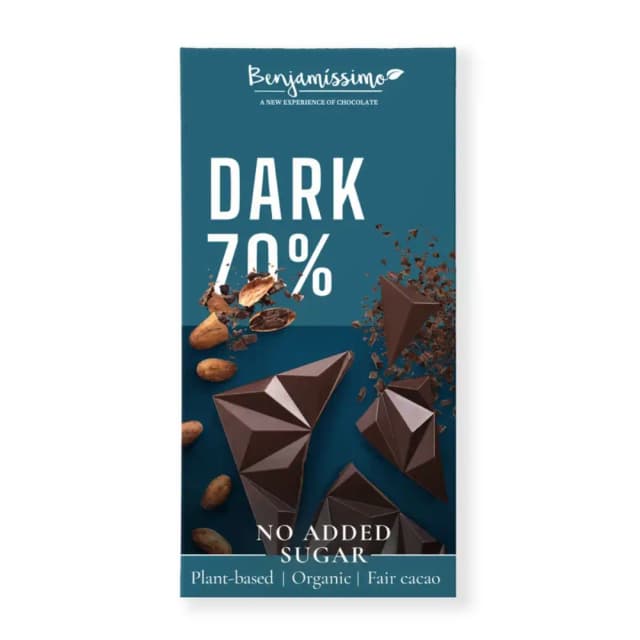 Ciocolata neagra 70% bio 60g Benjamissimo
