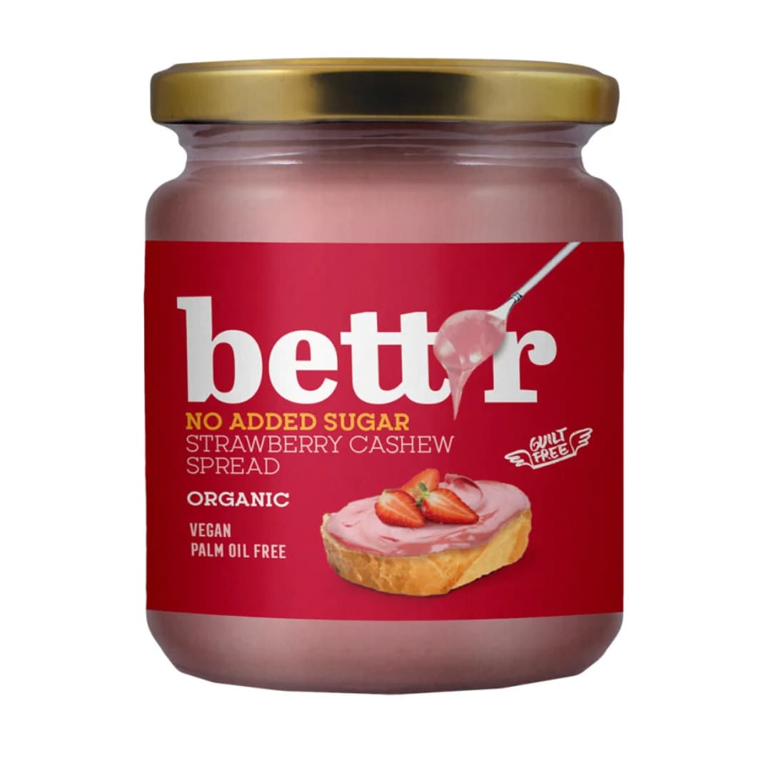 Crema tartinabila de caju si capsuni bio 250g Bettr