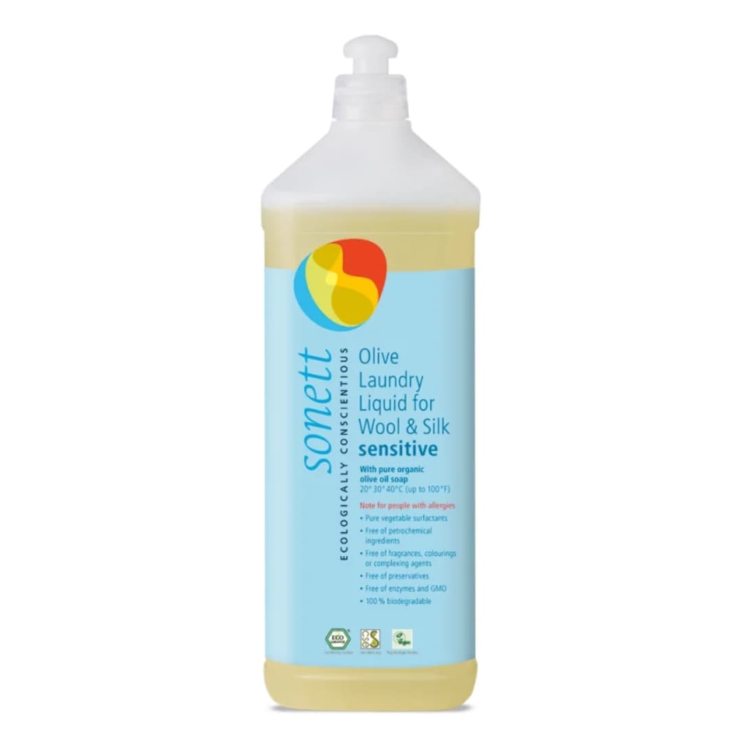 Detergent lichid pentru lana si matase sensitive ecologic 1l Sonett