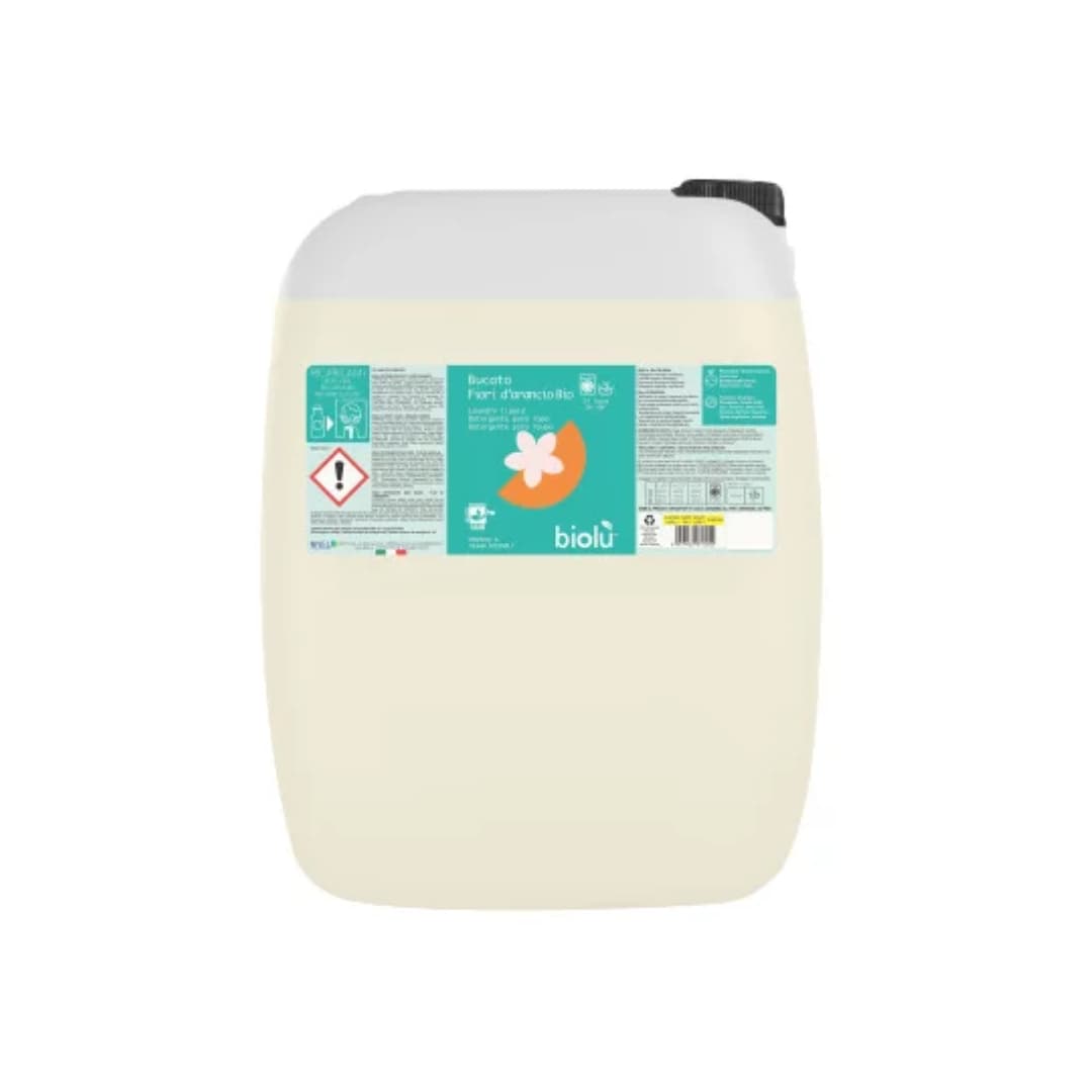 Detergent lichid pentru rufe albe si colorate cu portocale ecologic 20l Biolu
