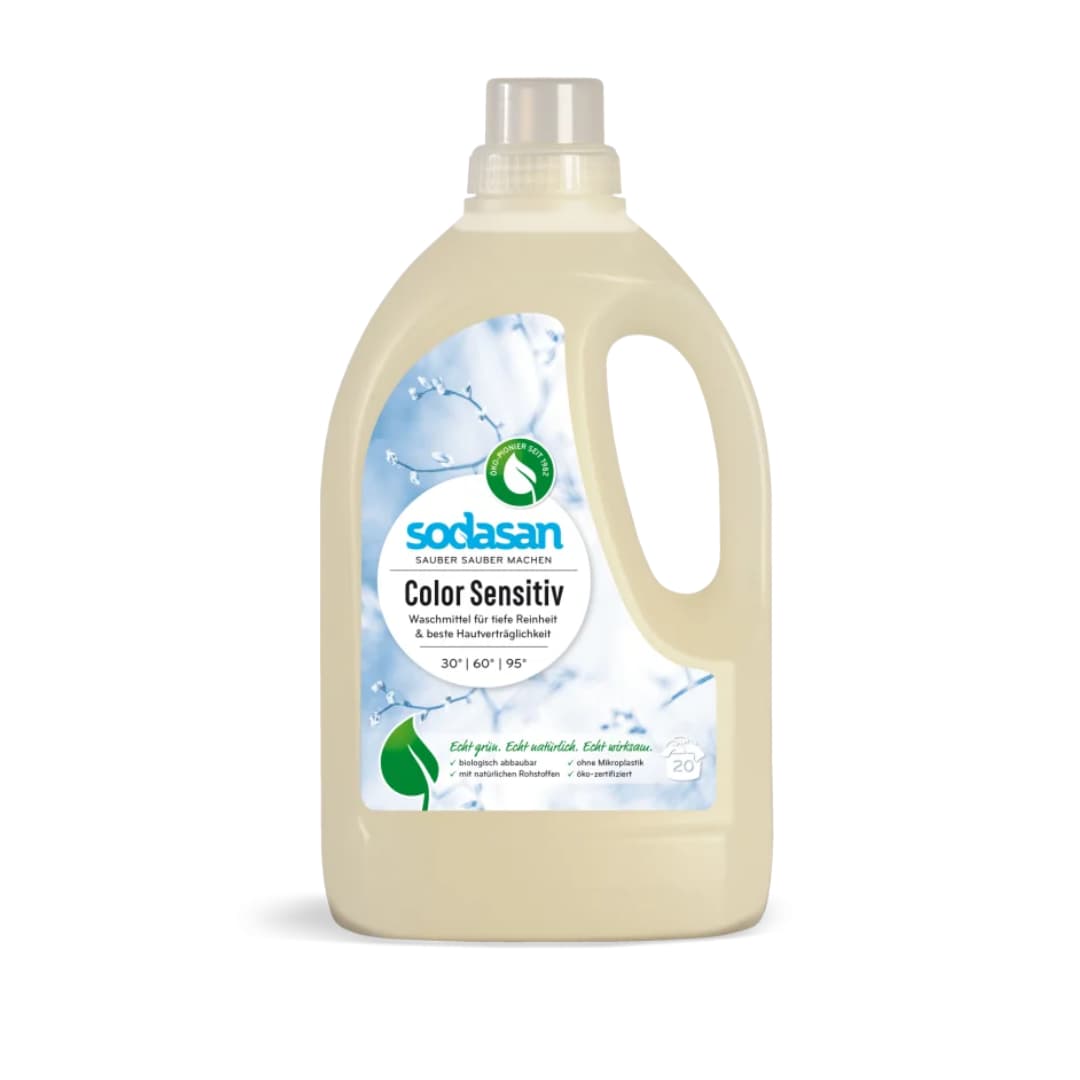 Detergent lichid pentru rufe colorate sensitiv ecologic 1.5l Sodasan