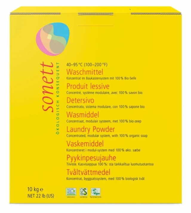 Detergent praf pentru rufe ecologic 10kg Sonett