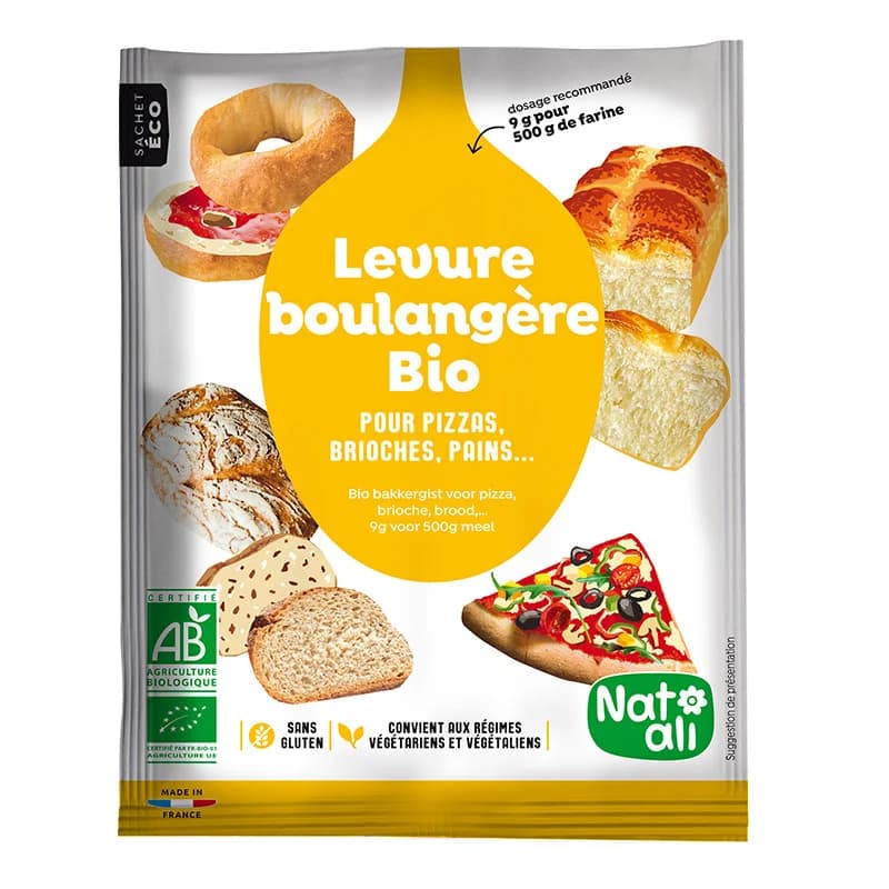 Drojdie de panificatie uscata bio 54g Nat-ali