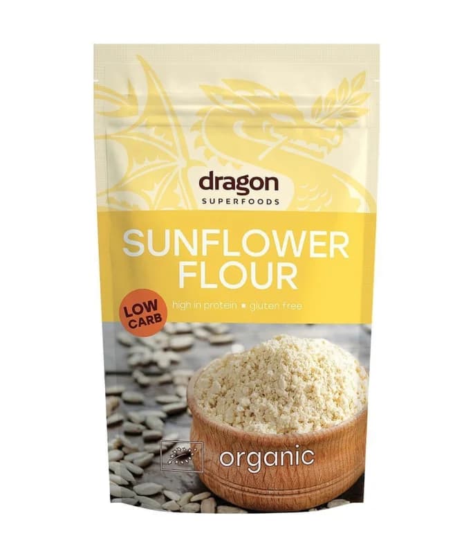 Faina din seminte de floarea soarelui bio 200g Dragon Superfoods