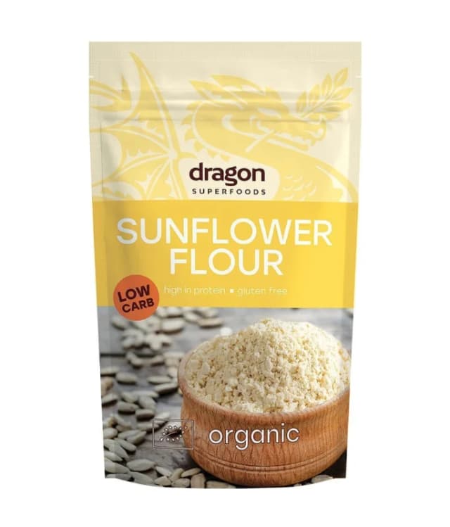 Faina din seminte de floarea soarelui bio 200g Dragon Superfoods