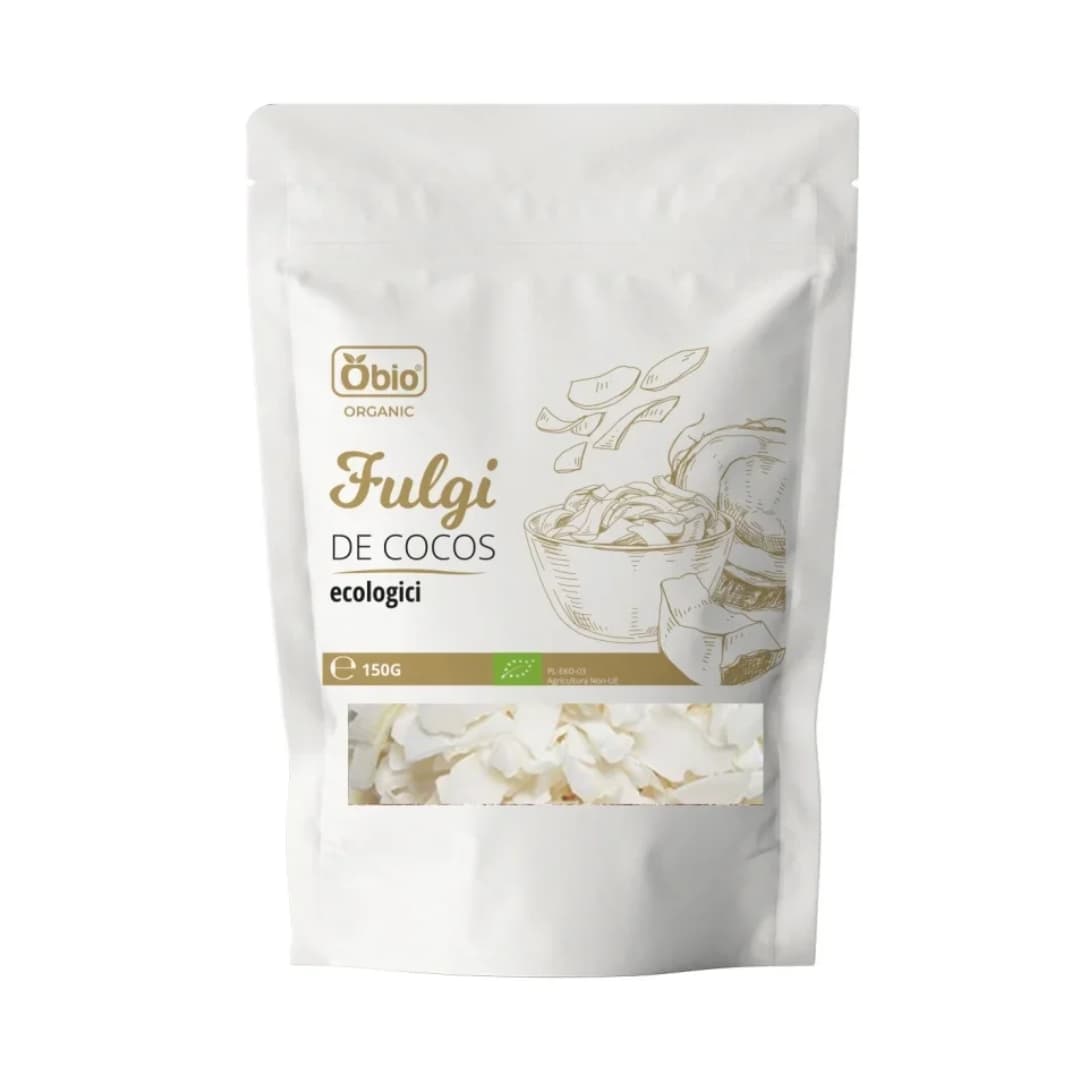 Fulgi de nuca de cocos bio 150g Obio