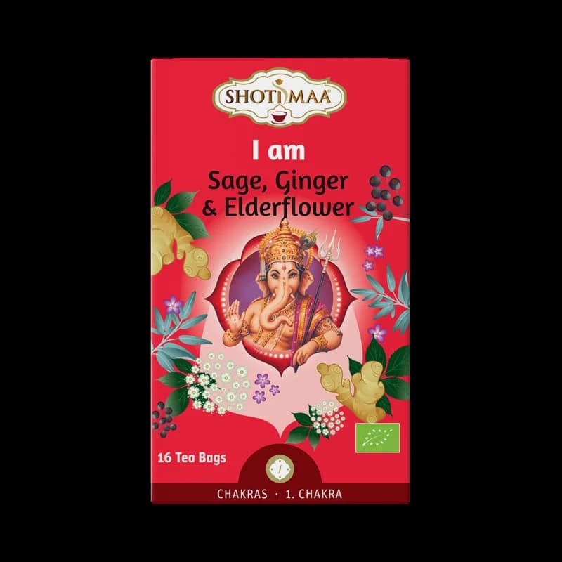 Ceai chakras – i am – salvie, ghimbir si soc bio 16dz x 2g 32g Shotimaa