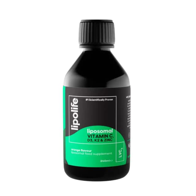 LVC3 – Vitamina C, D3, K2 plus Zinc lipozomala 240ml Lipolife