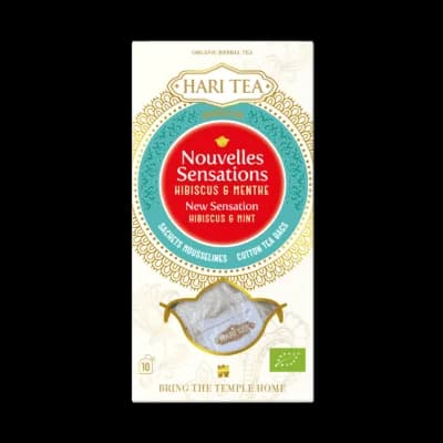 Ceai new sensation – hibiscus si menta bio 10dz x 2g 20g Hari Tea