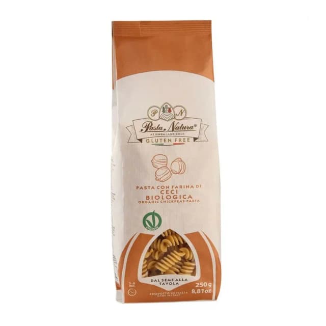 Paste din naut, porumb si orez, bio, fara gluten 250g Pasta Natura
