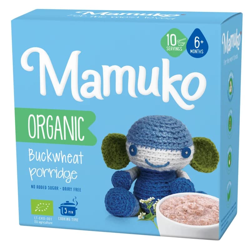 Porridge din hrisca bio 6+ luni 200g Mamuko