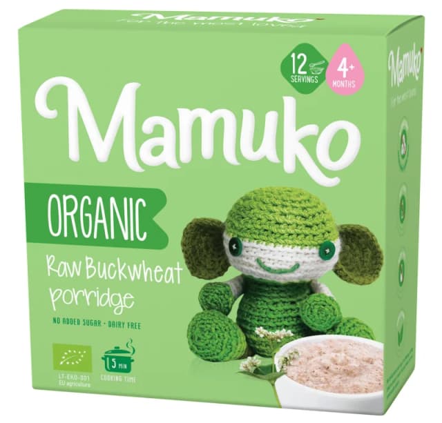 Porridge din hrisca raw bio 4+ luni 200g Mamuko