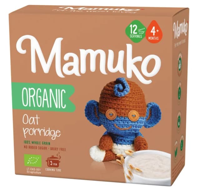 Porridge din ovaz bio 4+ luni 200g Mamuko