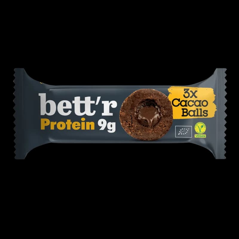 Bilute proteice cu umplutura de cacao bio 3 buc x 15g Bettr
